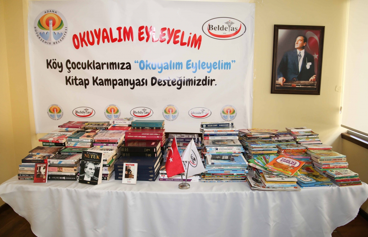 Adana’da Okuyalım Eyleyelim” kampanyasından köy okullarına kitap