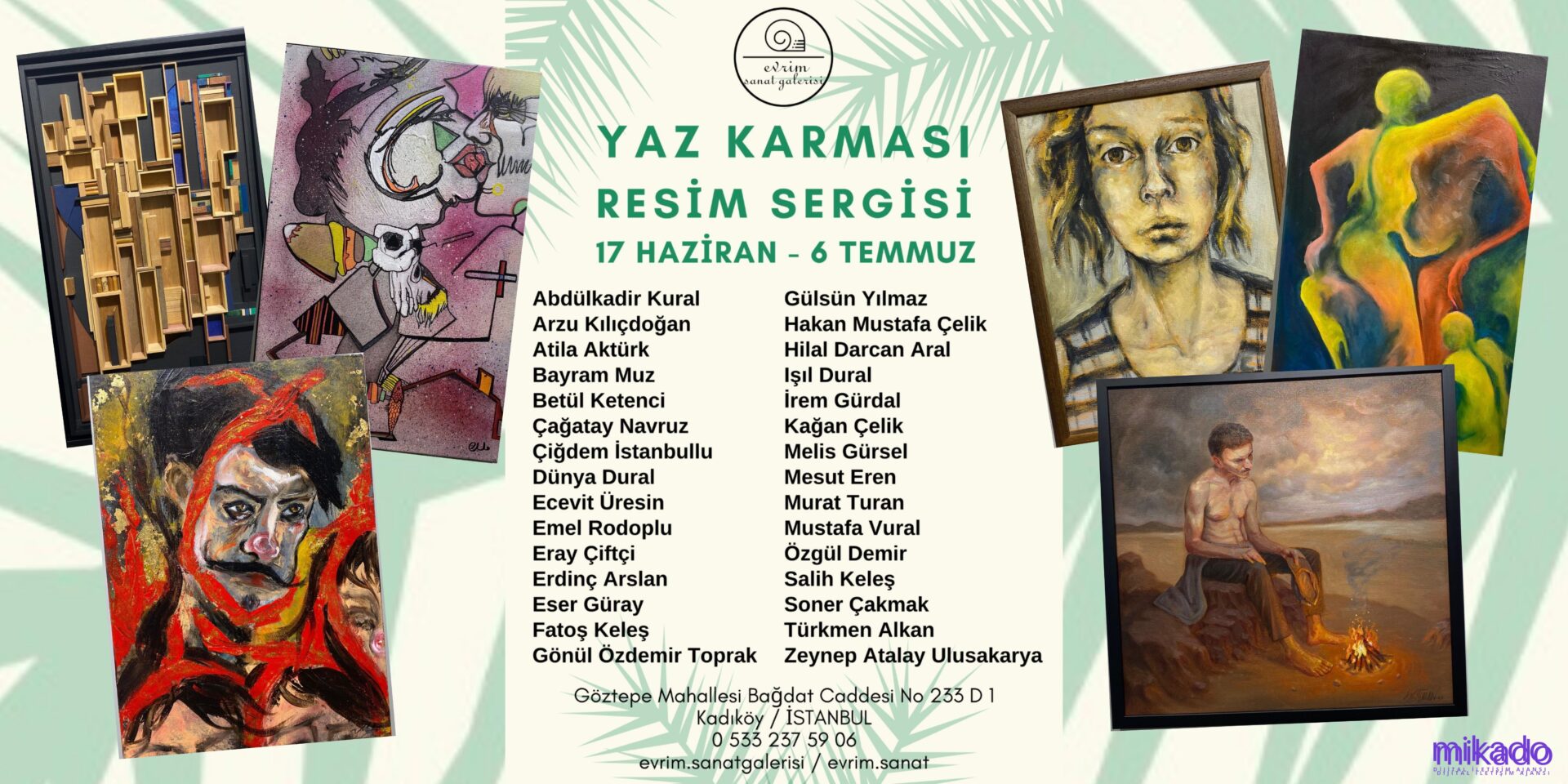 Yaz Karması Sergisi Evrim Sanat Galeri’sinde Açıldı