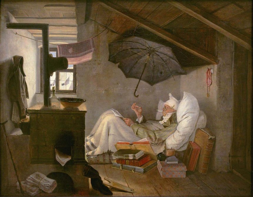 Carl Spitzweg, Yoksul Şair, 1919 Şairin Odası Nasıl Çalındı?