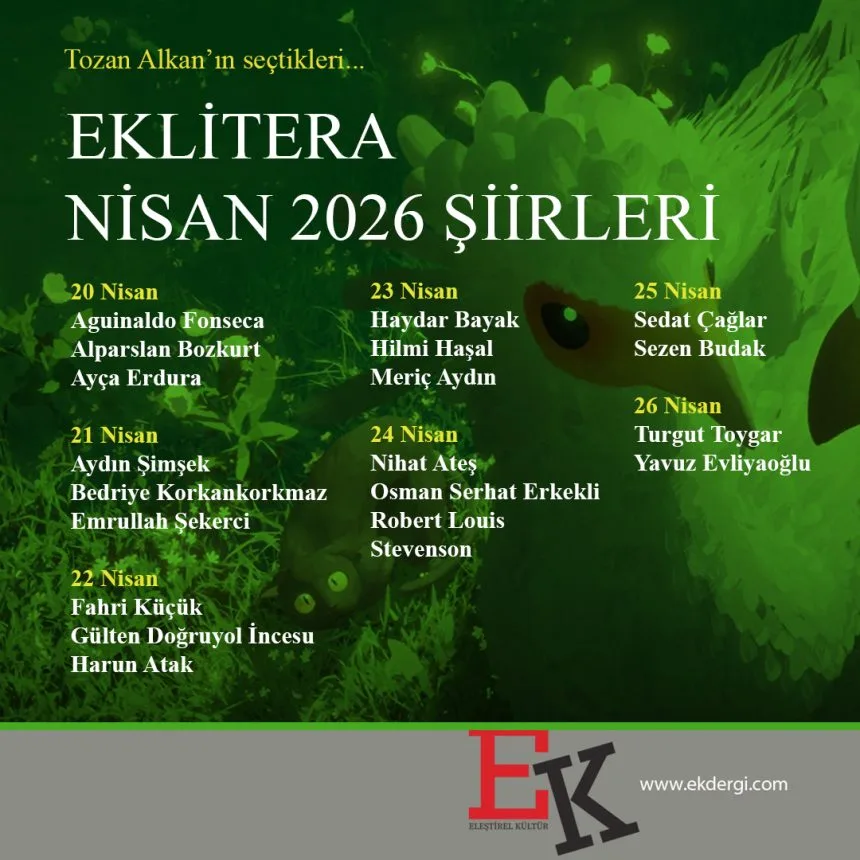 #eklitera Nisan Şiir Seçkisi