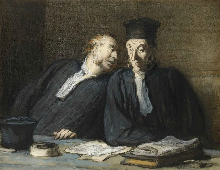 honore-daumier-iki-avukat-_istanbul-sanat-evi Çatışan Laiklik Anlayışları Arasında Daralan Laiklik Ufku