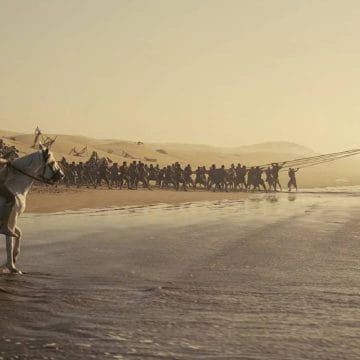 The-Odyssey-Elliot-Page-Rolu-Asil-Sinon Odysseia, heyecan verici ve gerici bir ağıttır