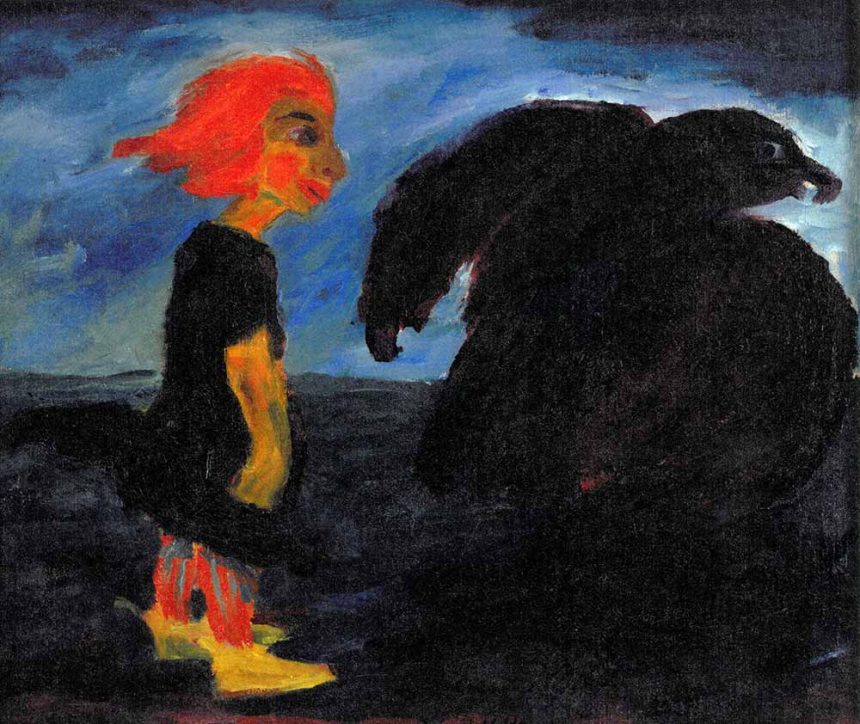 emil-nolde-cocuk-ve-buyuk-kus Aşk Üşümesin (Şiir)